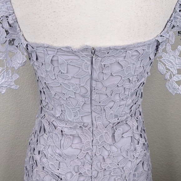 ASTR Lavender Floral Embroidered Midi Dress Size Small - Picture 7 of 9